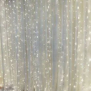 white curtain-lights