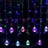 fairy lights curtain string with ball