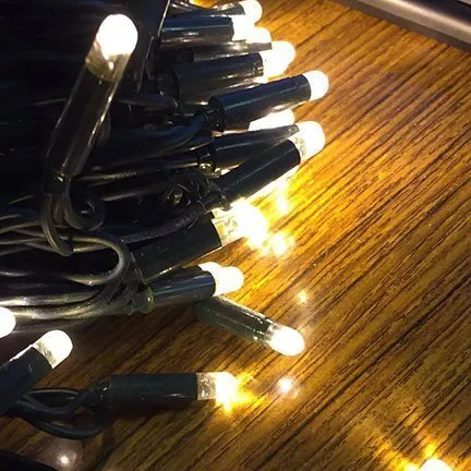 Warm white commercial string lights