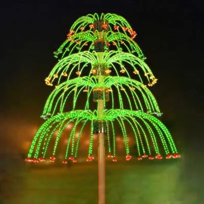 5 layers animated LED fireworks lights Christmas decor