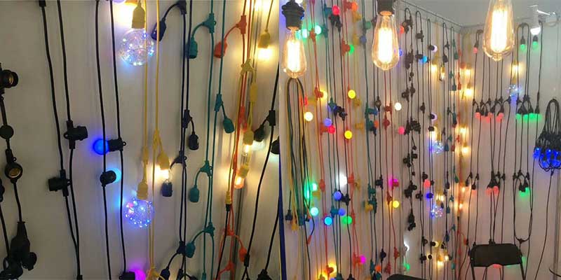 Christmas led festoon lighting commercial decor