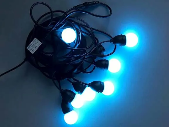 E27 string cables commercial lights