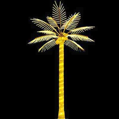 H5 yellow LED coconut palm tree lights Christmas outdoor decoration
