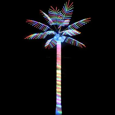 Pre lit LED coconut palm tree lights Christmas decoration