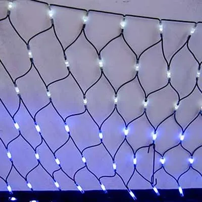 blue led outdoor-net-lights