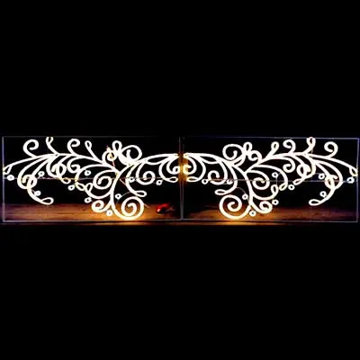 christmas acorss street lights LED Neon commercial decor