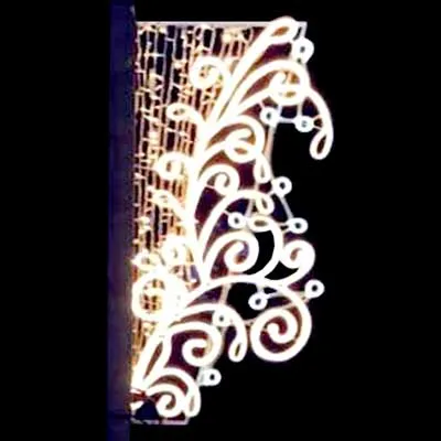 mounted-Pole-lights outdoor-Christmas-decor