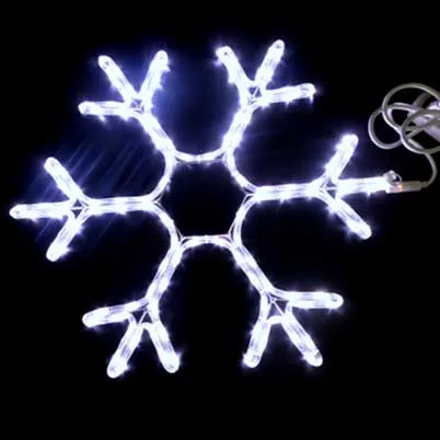LED rope Snowflake christmas lights hanging decor