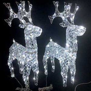acrylic LED reindeer standing