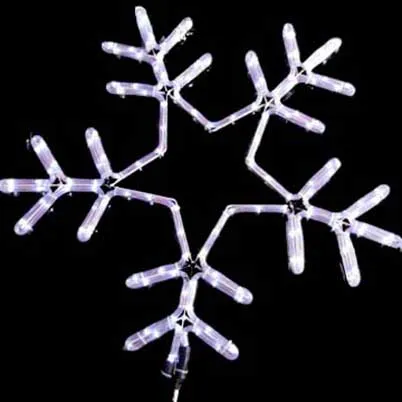 snowflake christmas lights motif LED rope lights