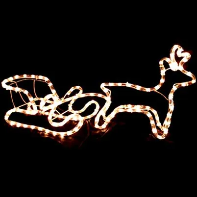 LED Rope motif christmas reindeer lights sleigh