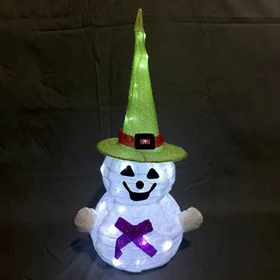 Halloween ghost yard displays lights