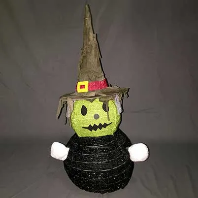 Halloween yard decorations lighted ghost garden stakes foldable