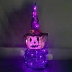 Halloween yard stakes lighted ghost with witch hat Pop-up halloween decorations