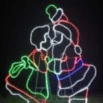 Rope Lights motif LED Santa Claus kiss