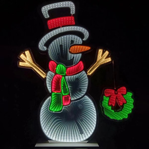 factory supply snowman garland infinity lights