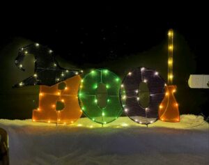 Halloween letter-style lights
