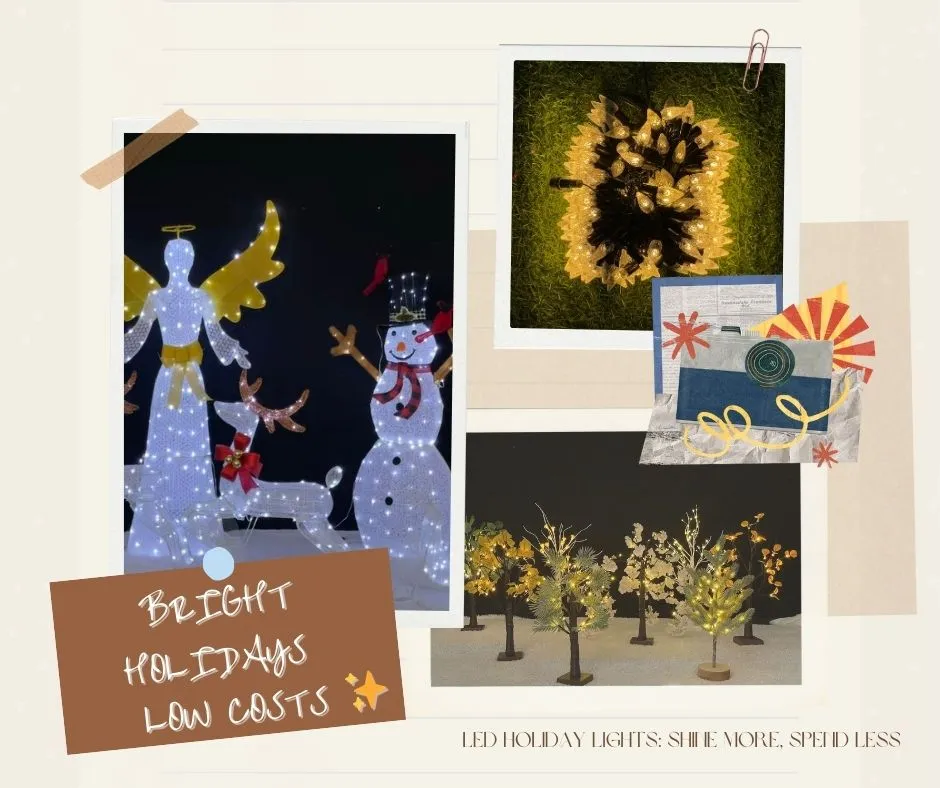 LED Holiday Lights Shine More, Spend Less