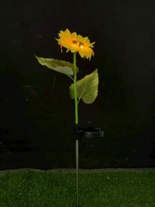 Single sunflower stake light