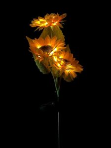 Sunflower stake lights