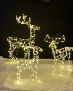 Three reindeer lights