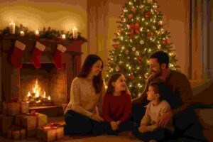 Home environment under warm white light