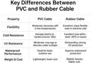 PVC vs Rubber Cable for Festive Lights 5