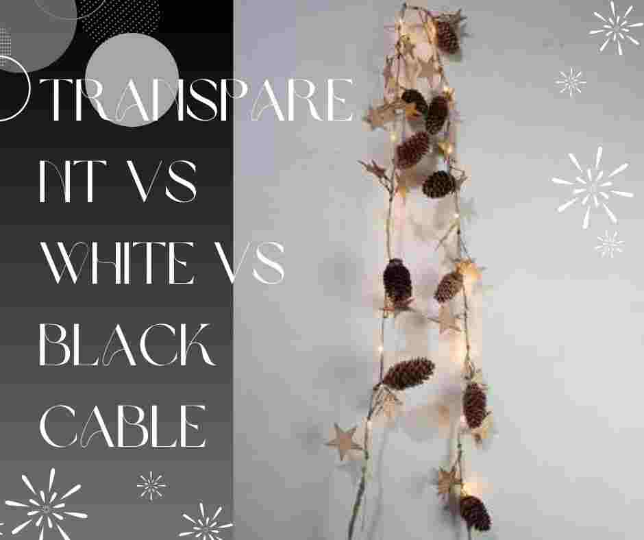 Transparent vs White vs Black Cable