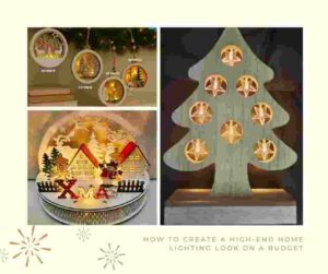 wooden lamps, LED string lights, and wooden decorative lights 2