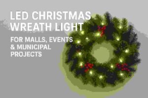 LED Christmas Wreath Light