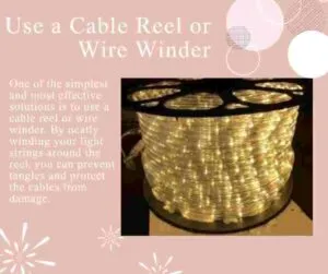 Christmas lights, tangled cables 4